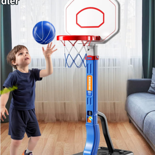 Kids Basketball Hoop for Boys Age 3 4 5 6, Adjustable Toddler Basketball Goal with 4 Balls for Indoor Outdoor Play,Poolside Basketball Hoop for Pool Basketball Toy for Boys Girls Kids Age 3-8