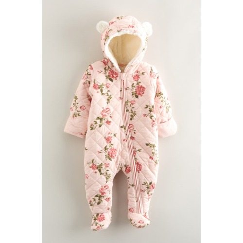 Hooded Quilted Fleece Lined Bunting