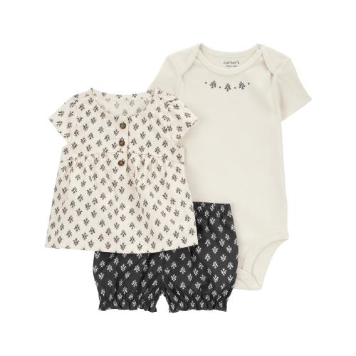 Carter's Child of Mine Baby Girl Outfit Set, 3-Piece, Sizes 0/3-24 Months