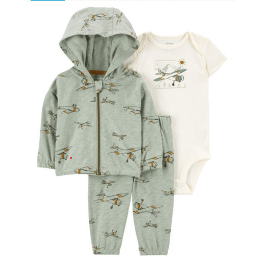 Baby 3-Piece Airplane Little Jacket Set