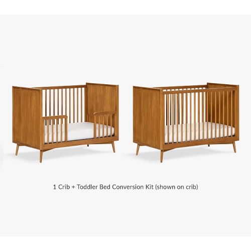 west elm x pbk Mid-Century Convertible Crib