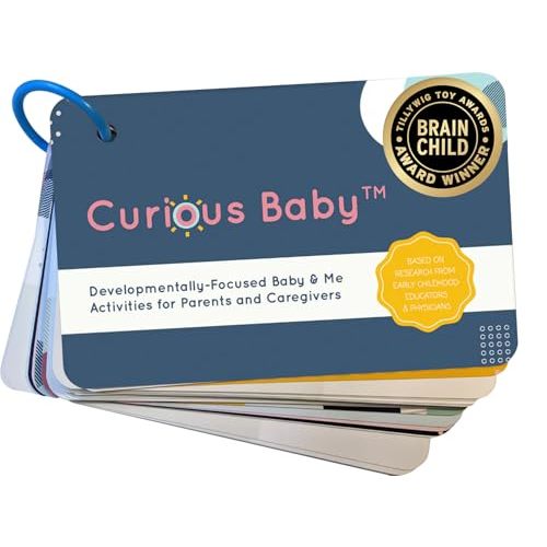 Curious Baby Award Winning 40+ Activities for Baby & Me (0-12 Months) | Developmentally-Focused and Stimulating Creative Playtime Ideas for Baby & Me | Includes Black/White High-Contrast Cards