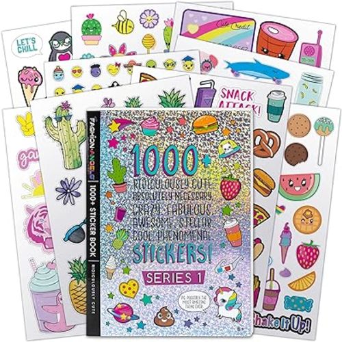 Amazon.com: Fashion Angels 1000+ Ridiculously Cute Stickers for Kids - Fun Craft Stickers for Scrapbooks, Planners, Gifts and Rewards, 40-Page Sticker Book for Kids Ages 6+ and Up : Toys & Games
