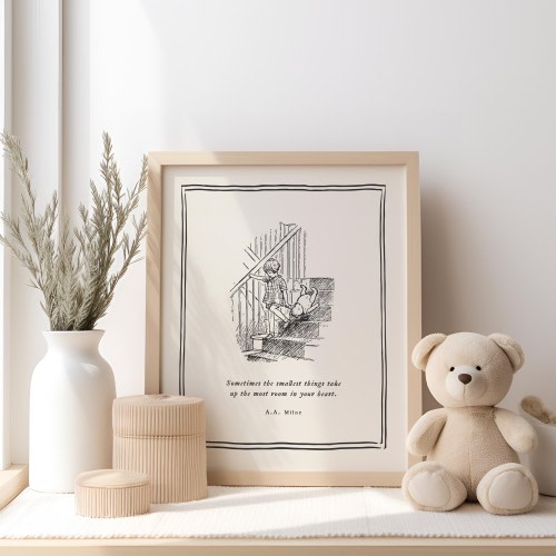 Winnie the Pooh Quotes, Classic Winnie the Pooh Nursery, Original Pooh Bear Baby Shower, Vintage Winnie the Pooh