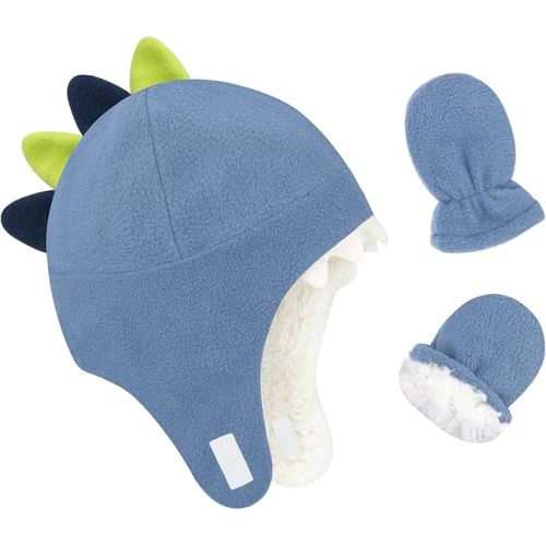 Sherpa Hats & Mittens Set (6-12M)