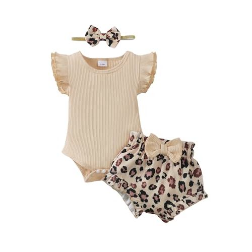 SUNNY PIGGY Baby Girl Clothes Infant Newborn Girls Summer Outfits Baby Clothing Romper Shorts Set 0-3 3-6 6-12 12-18 Months