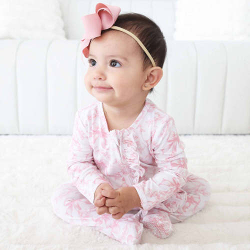 Fancy Frills Ruffle Zipper Footie | Caden Lane