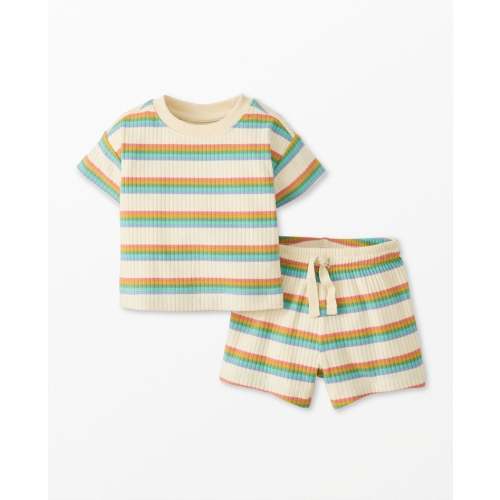 Baby Ribbed T-Shirt & Shorts Set | Hanna Andersson
