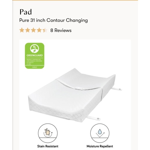 Pure 31 inch Contour Changing Pad | Babyletto