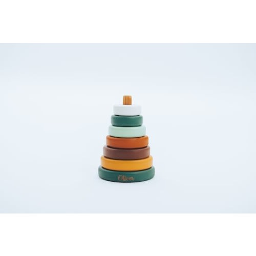 Baby Gift Wooden Ring Stacker Motor Skill Toys Personalized