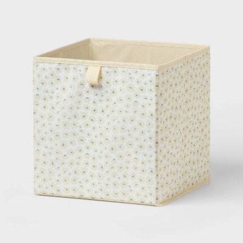 11' Fabric Bin Khaki Floral - Brightroom™