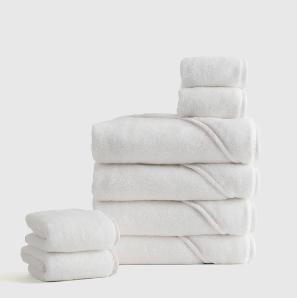 Organic Turkish Cotton Baby Bath Bundle 8-Pack in White