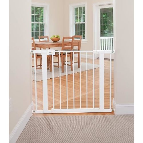 Safety 1st Easy Install 28" High Walk Thru Gate, Fits Between 29" and 38"