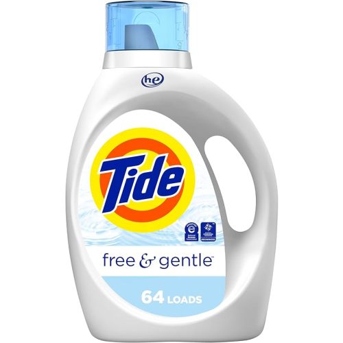 Tide Free & Gentle Liquid Laundry Detergent, 64 Loads, 2.48 L, Tide Laundry Detergent, Clean Laundry Detergent