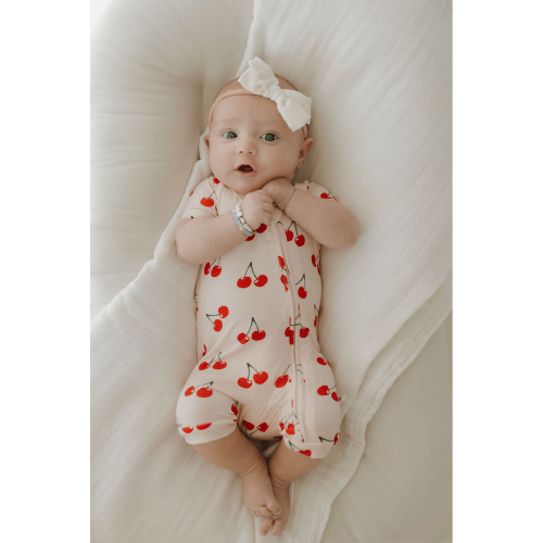 Shortie Bamboo Zip | Cherry Orchard