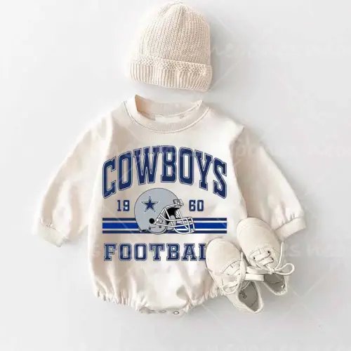 Baby Cowboys Romper and Adult Sweatshirt