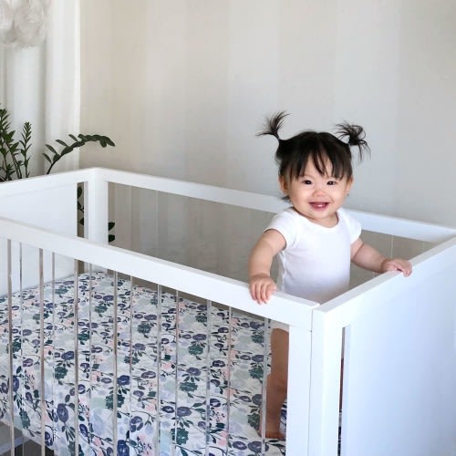 Floral Print Muslin Crib Sheets | aden + anais