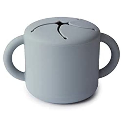 Amazon.com: mushie Silicone Snack Cup | Spill Proof Food Container for Toddler and Baby (Stone) : Baby