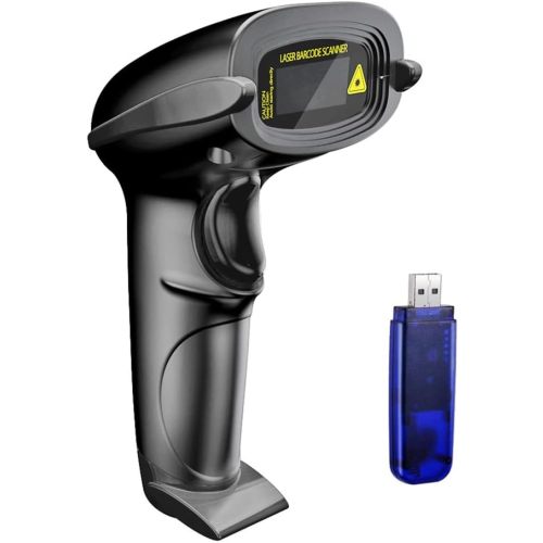 Wireless Barcode Library Scanner - Black