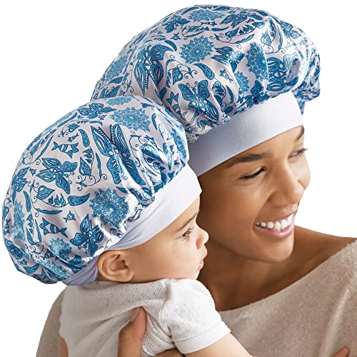 Red by Kiss 2-in-1 Mommy & Me Bonnet Sleeping Caps Hair Bonnet Hair Wrap