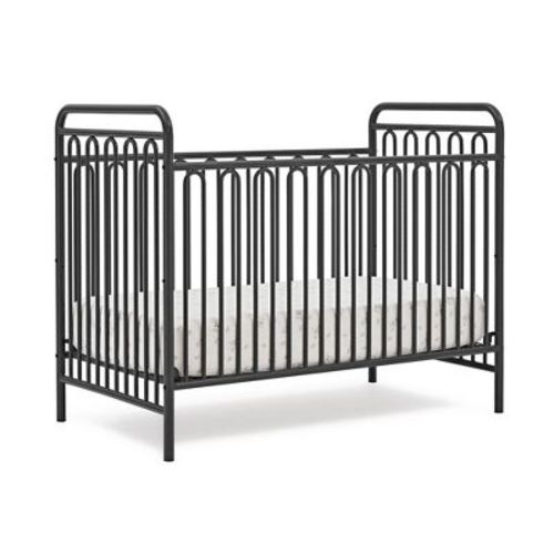 Delta Children Darcy 4-in-1 Metal Convertible Crib - Charcoal