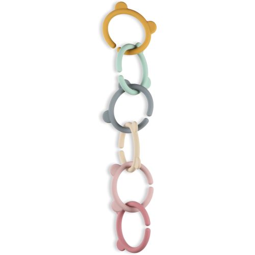 Silicone Teether Links, Teething Ring Links for Babies, Baby Teething Linking - Easy to Holder and Soothe Sore Gums