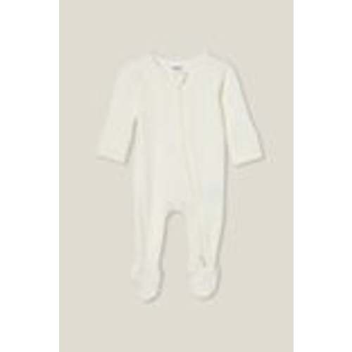 Organic Pointelle Zip All In One Romper