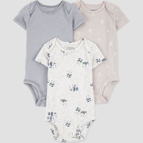 Carter's Just One You®️ Baby Boys' 3pk Bodysuit - Gray Newborn