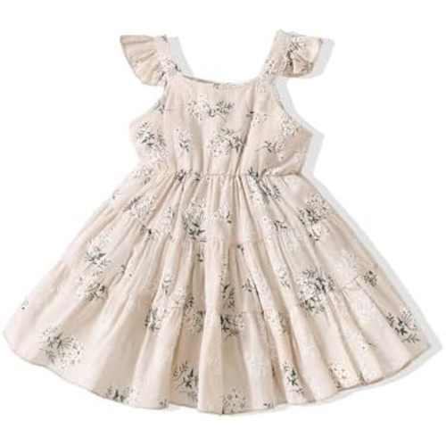 Toddler Baby Girl Dress Clothes Summer Dresses Outfits Little Girls Sleeveless Beach Sundress for Kids 12M-6T
