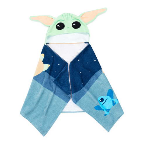 Baby Yoda Kids Cotton Hooded Towel, Star Wars