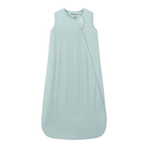 Mosebears Unisex Baby Sleep Sack 1.0 TOG, Supersoft Rayon Made from Bamboo Wearable Blanket with 2-Way Zipper (Calm Sage,0-6 Months)