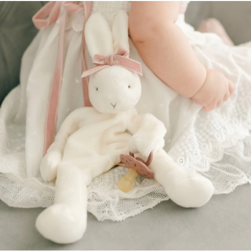 Emily Silly Bunny Buddy | Pacifier Holder – Baby Beau and Belle
