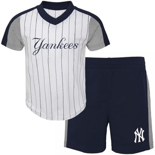 Outerstuff MLB Toddler 2-4 The Line Up Official 2 Piece Short Sleeve T-Shirt & Shorts Set