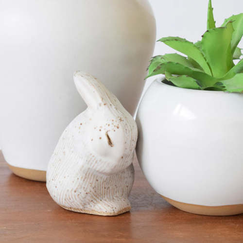 Praying Bunny White