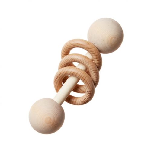 HART + LAND Wooden Dumbbell Rattle