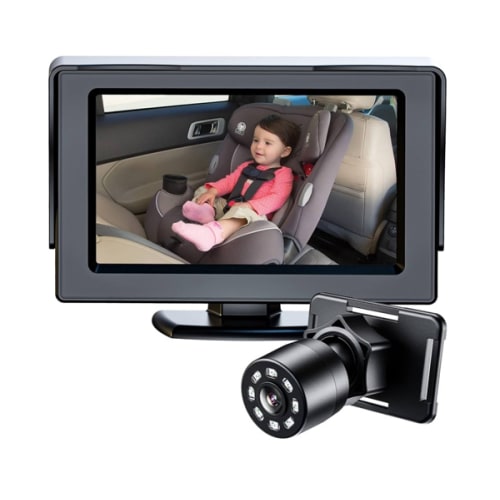 Itomoro Baby Car Mirror, View Infant in Rear Facing Seat with Wide Crystal Clear View,Camera Aimed at Baby-Easily to Observe The Baby's Every Move