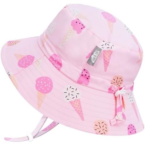 JAN & JUL Girls' Adjustable Water Resistant Bucket Sun-hat 50+ UPF