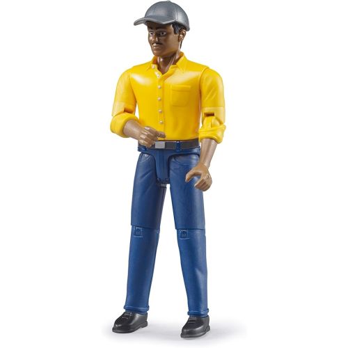 Bruder bworld 60022 Man with Dark Skin/Blue Jeans Toy Figure