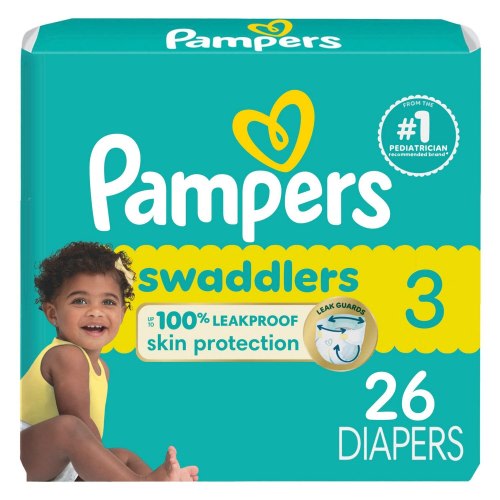 Pampers Swaddlers Diapers, Newborn, Size 7, Size 4, Size 2, Size 1, Size 5, Size 6, Size 8, Size 3