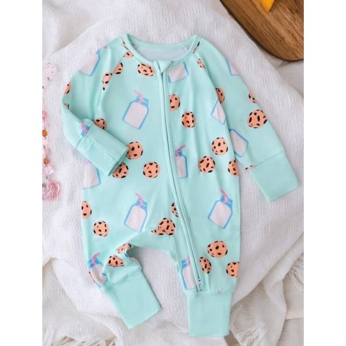 Baby Girls Zipper Pajamas