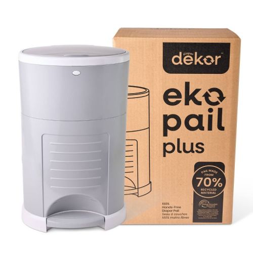 Diaper Dekor Eko Plus Diaper Pail - Gray Color