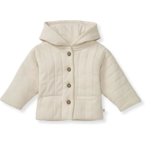 Burt's Bees Baby Unisex Baby Organic Cotton Hooded Quilted Jacket