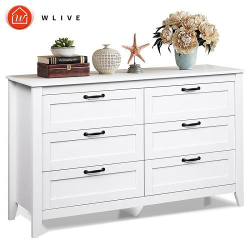 WLIVE Modern Design 6-Drawer Dresser | Wood Storage Cabinet with - TikTok Shop