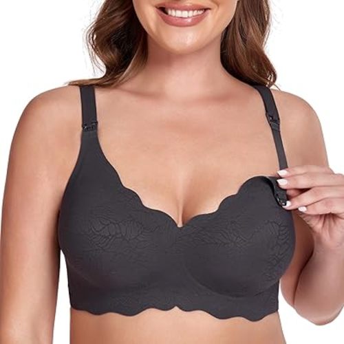 Gailife Floral Nursing Bras for Breastfeeding Comfort Maternity Bras for Pregnancy Seamless Bralettes with Extra Extender