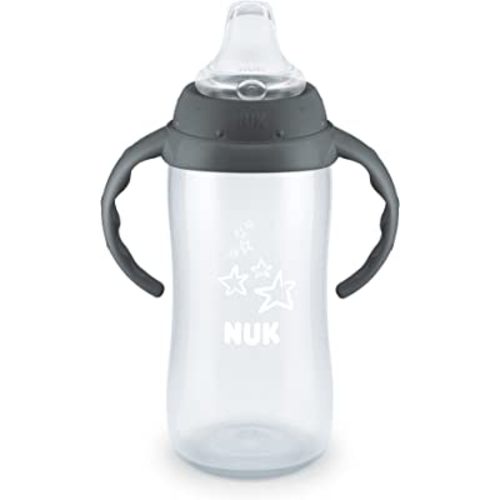NUK Learner Cup, 10 Ounce, Tritan Gray Star