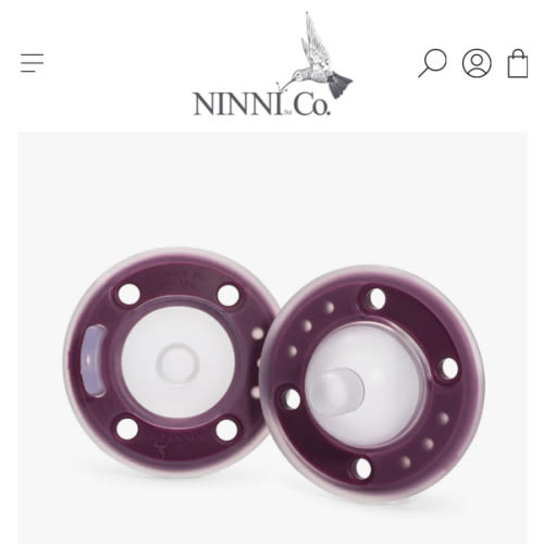 Ninni Pacifier Plum 2 Pack