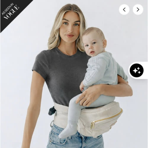 The Tushbaby LITE Hip Carrier- color Cream