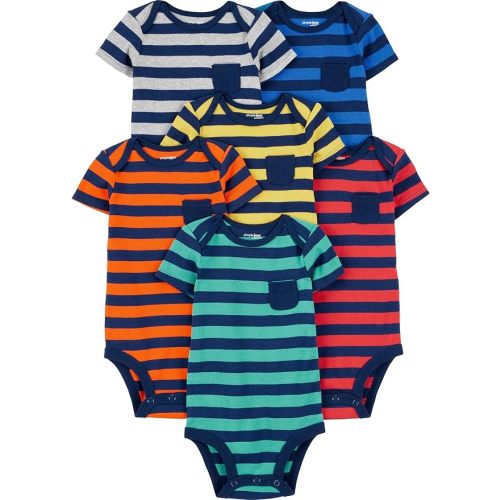 Simple Joys by Carter's Baby Boys' 6-Pack Short-Sleeve Bodysuit