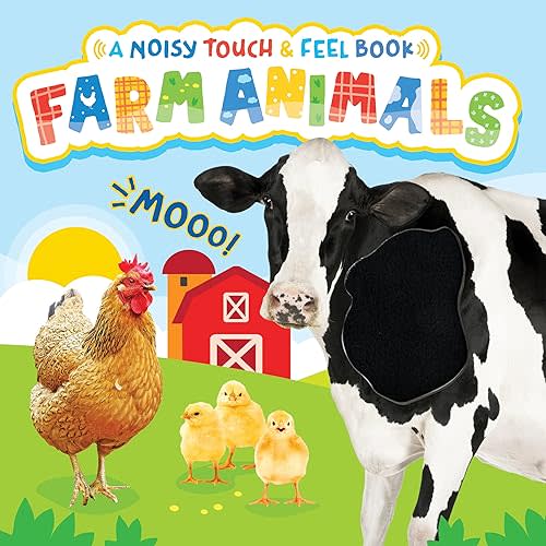 Little Hippo Books Farm Animals - A Noisy Touch and Feel Sensory Book Featuring Farm Sounds Board book – November 21, 2022