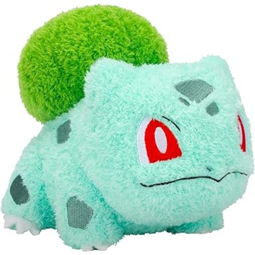 Pokemon Cuddly Bulbasaur Plush - 8-Inch Soft Shaggy Plush with Authentic Details